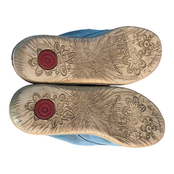 On Foot women’s chukka sneakers Suede Blue Steel size 39 Eur 8 US made in spain - Picture 10 of 11